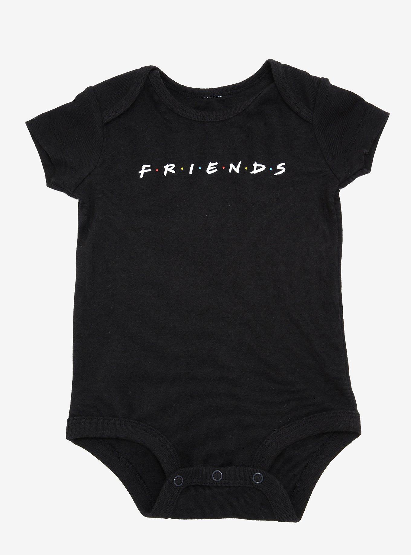 Friends Classic Logo Infant Bodysuit - BoxLunch Exclusive, BLACK, hi-res