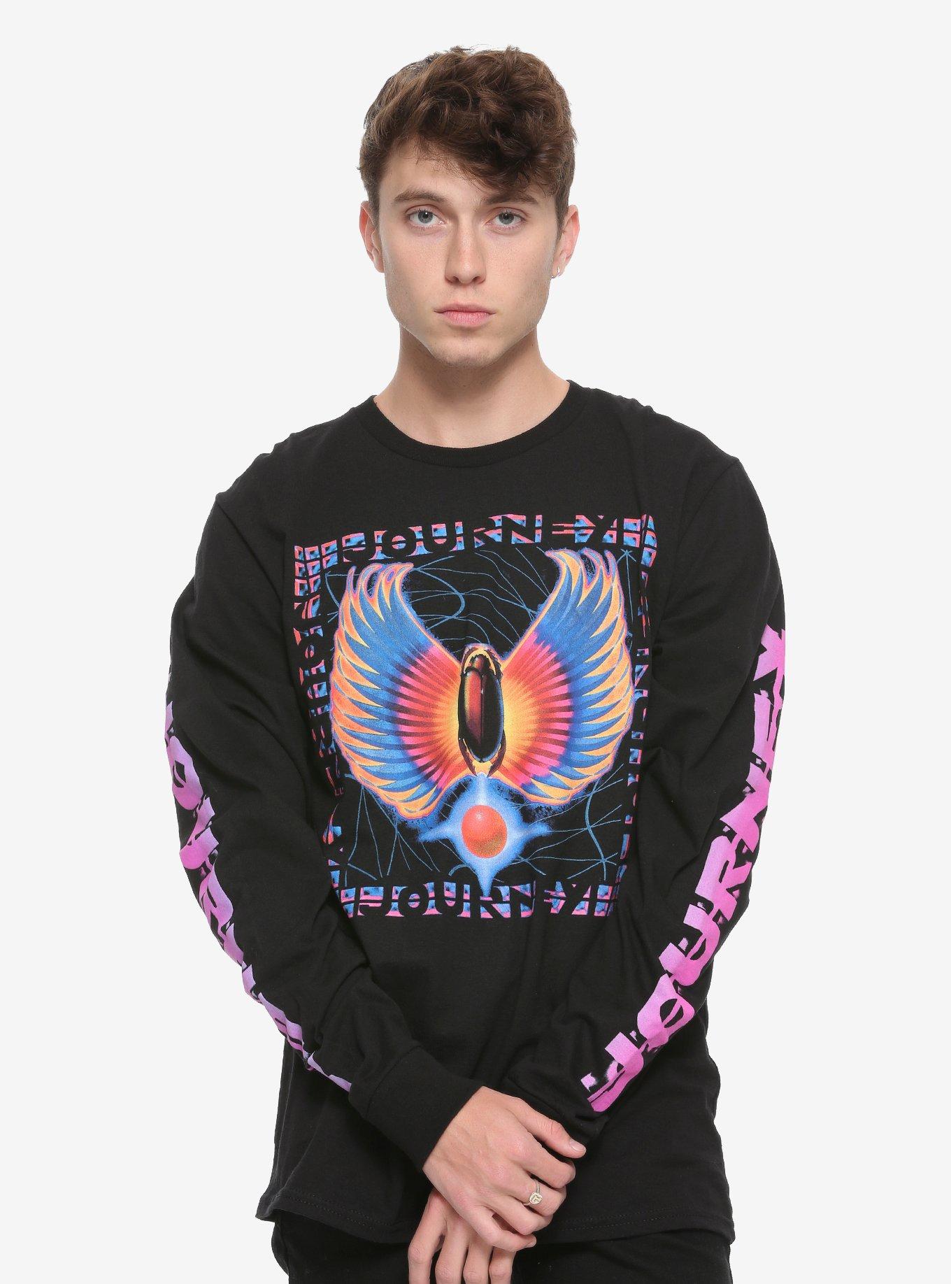 Journey Psychedelic Beetle Logo Long-Sleeve T-Shirt, BLACK, hi-res