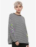 The Nightmare Before Christmas Stripe Oversized Long-Sleeve Girls T-Shirt, MULTI, hi-res