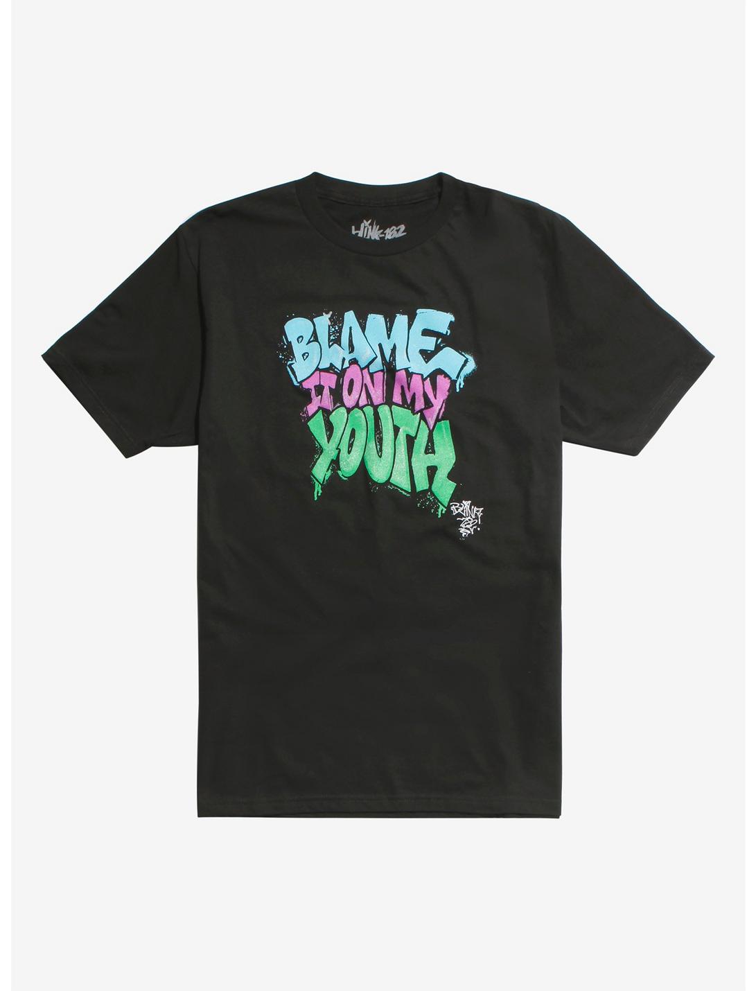 Blink-182 Blame It On My Youth T-Shirt, BLACK, hi-res