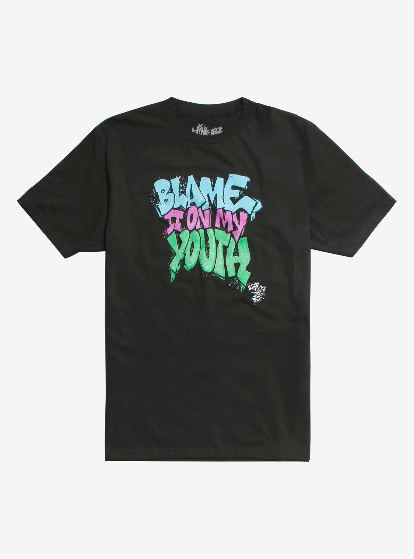 Blink-182 Blame It On My Youth T-Shirt, BLACK, hi-res