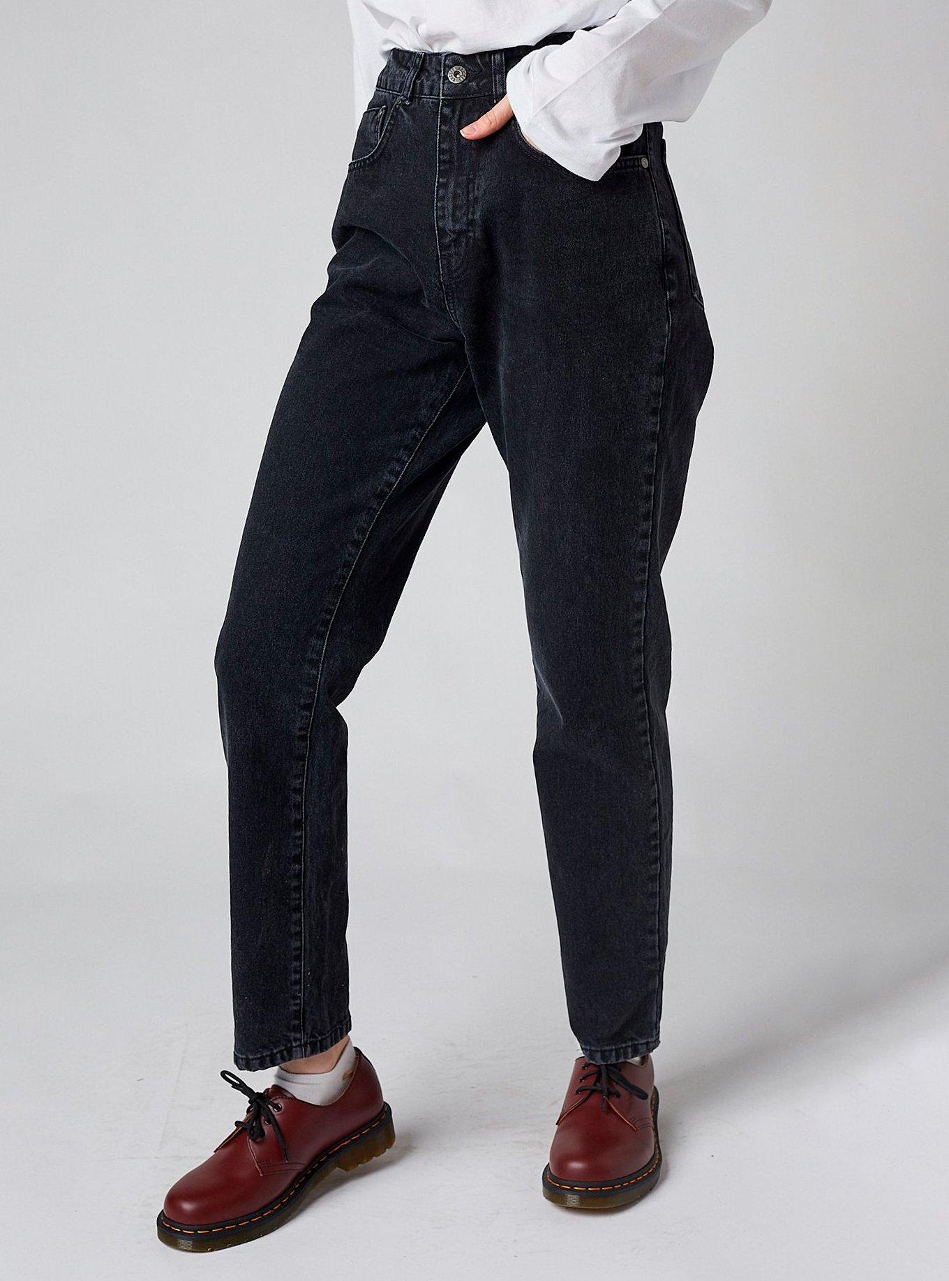 The Ragged Priest Butt Cut Charcoal Jeans, BLACK, hi-res