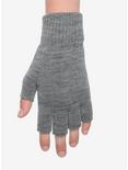 Grey Marled Fingerless Gloves, , hi-res