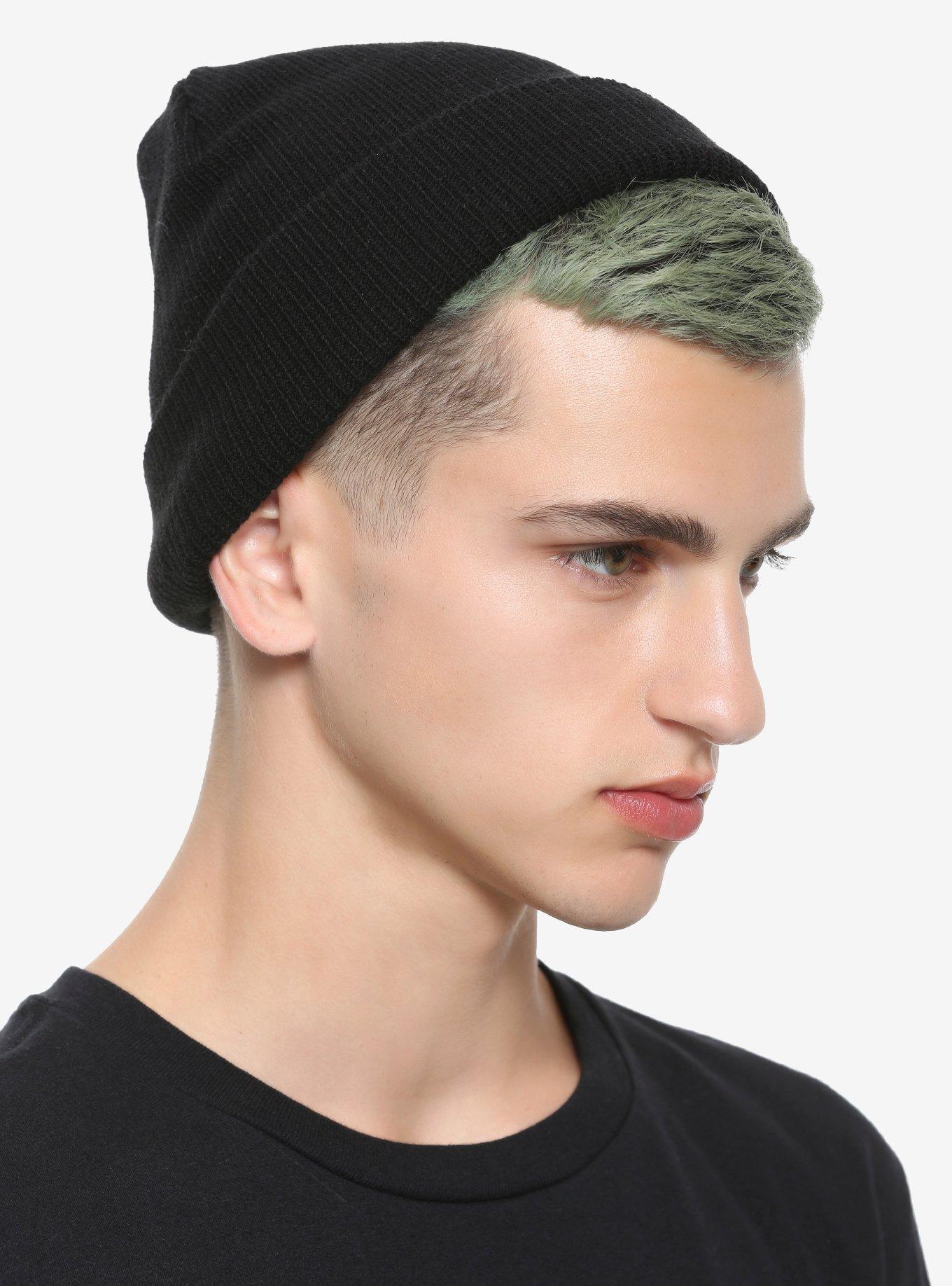 Basic Black Cuffed Beanie, , hi-res