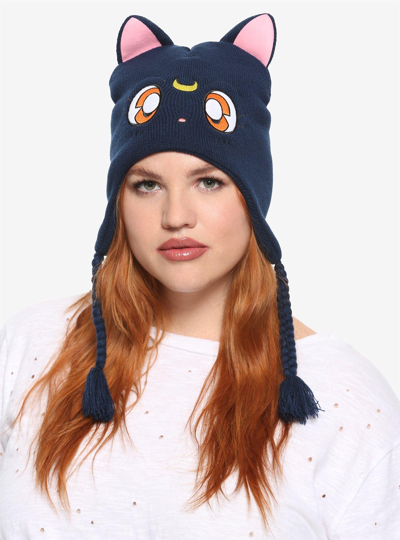 Sailor Moon Luna Tassel Beanie, , hi-res