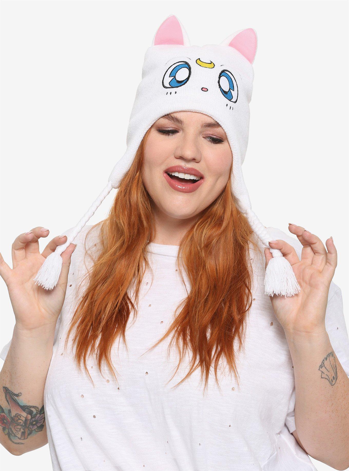 Sailor Moon Artemis Tassel Beanie, , hi-res