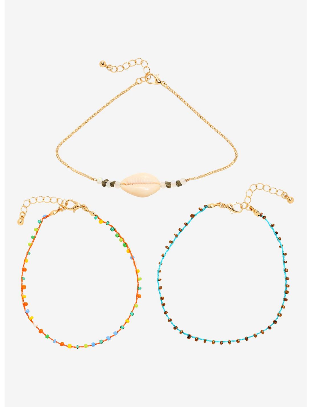 Shell Rainbow Anklet Set - BoxLunch Exclusive, , hi-res