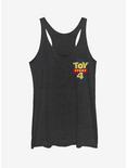 Disney Pixar Toy Story 4 Chest Color Logo Womens Tank Top, BLK HTR, hi-res