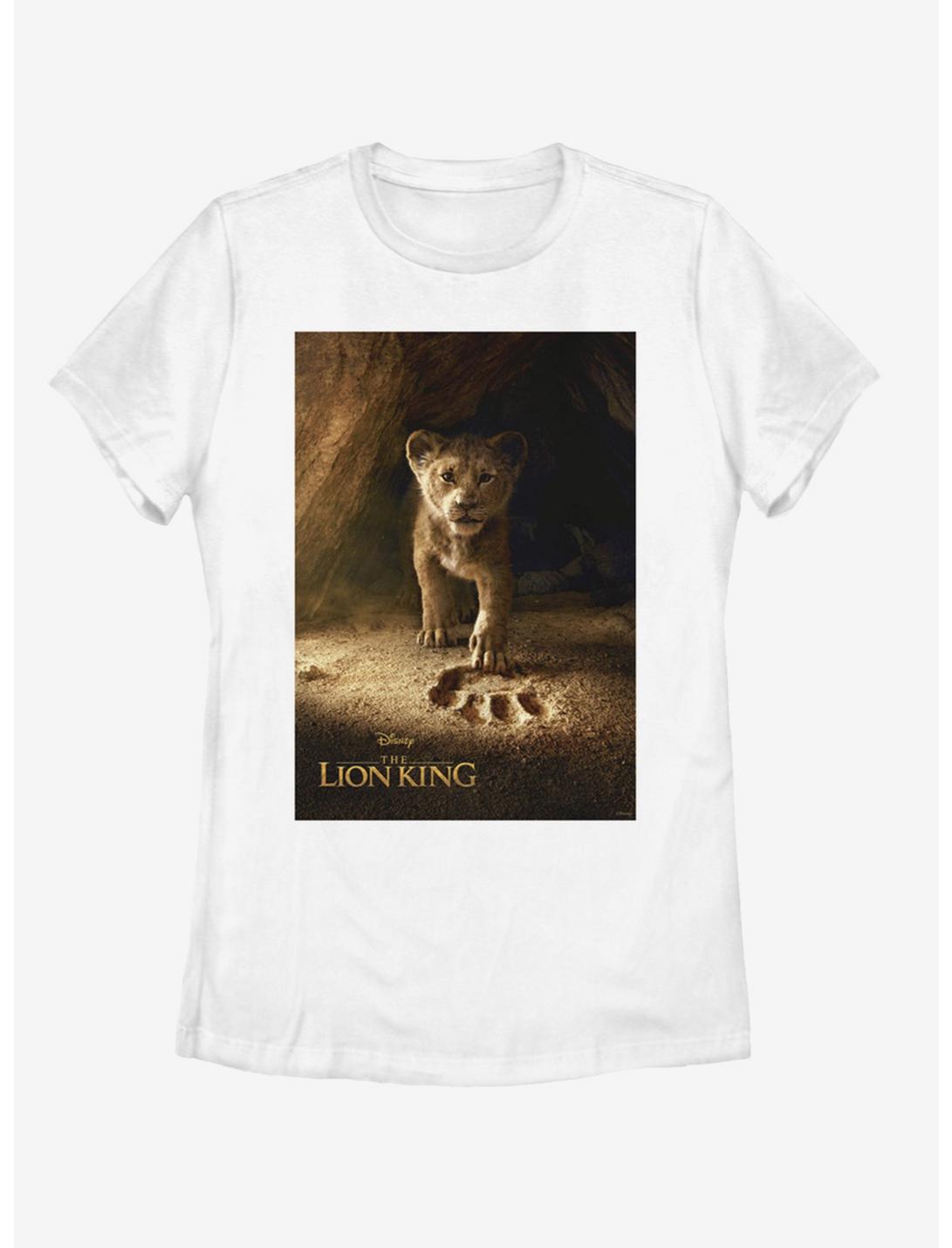Disney The Lion King 2019 Simba Poster Womens T-Shirt, WHITE, hi-res