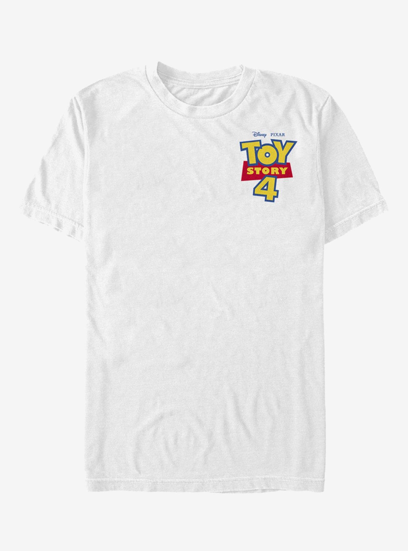 Disney Pixar Toy Story 4 Chest Color Logo White T-Shirt, , hi-res