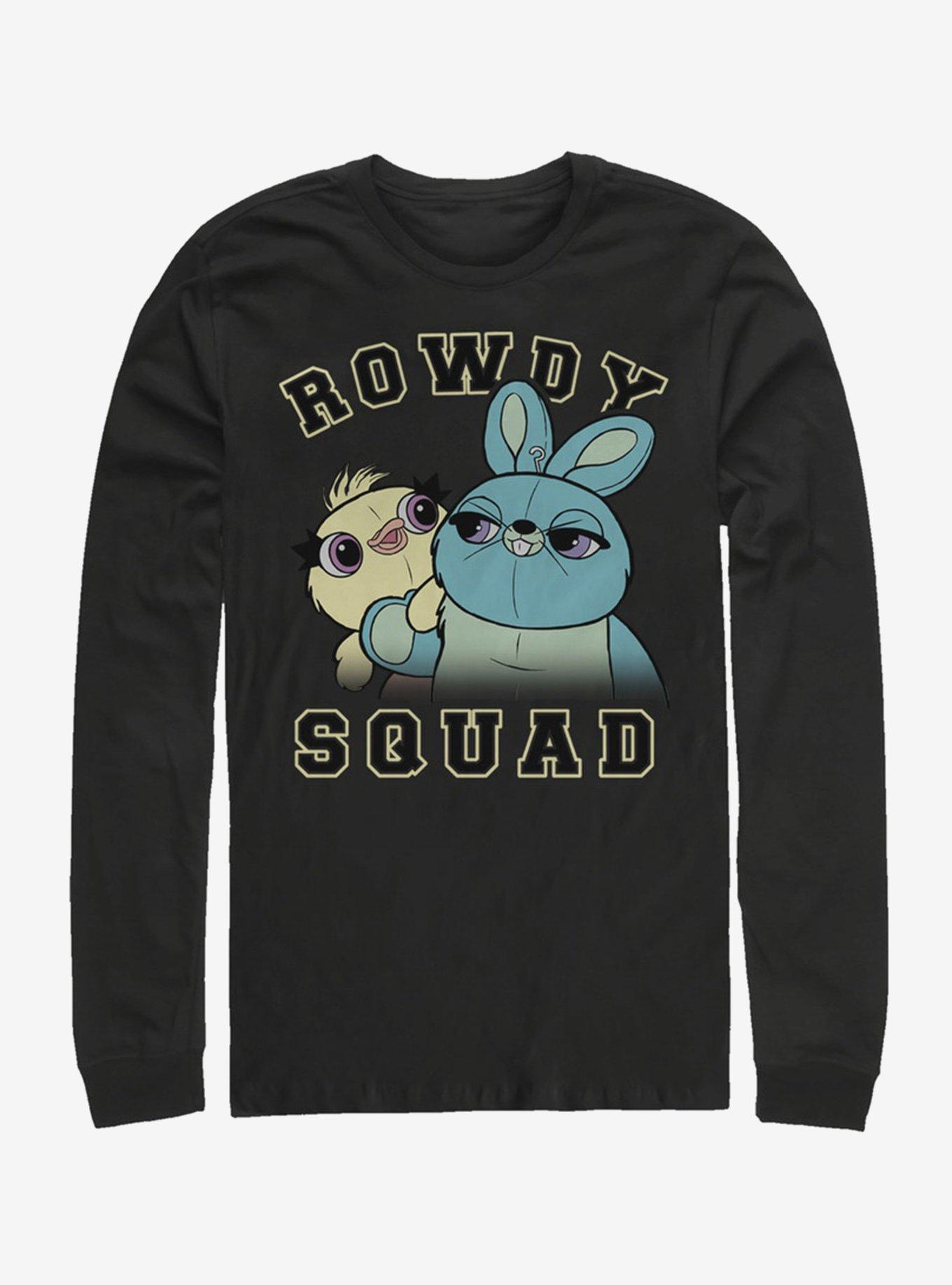 Disney Pixar Toy Story 4 Ducky Bunny Rowdy Squad Long-Sleeve T-Shirt, BLACK, hi-res