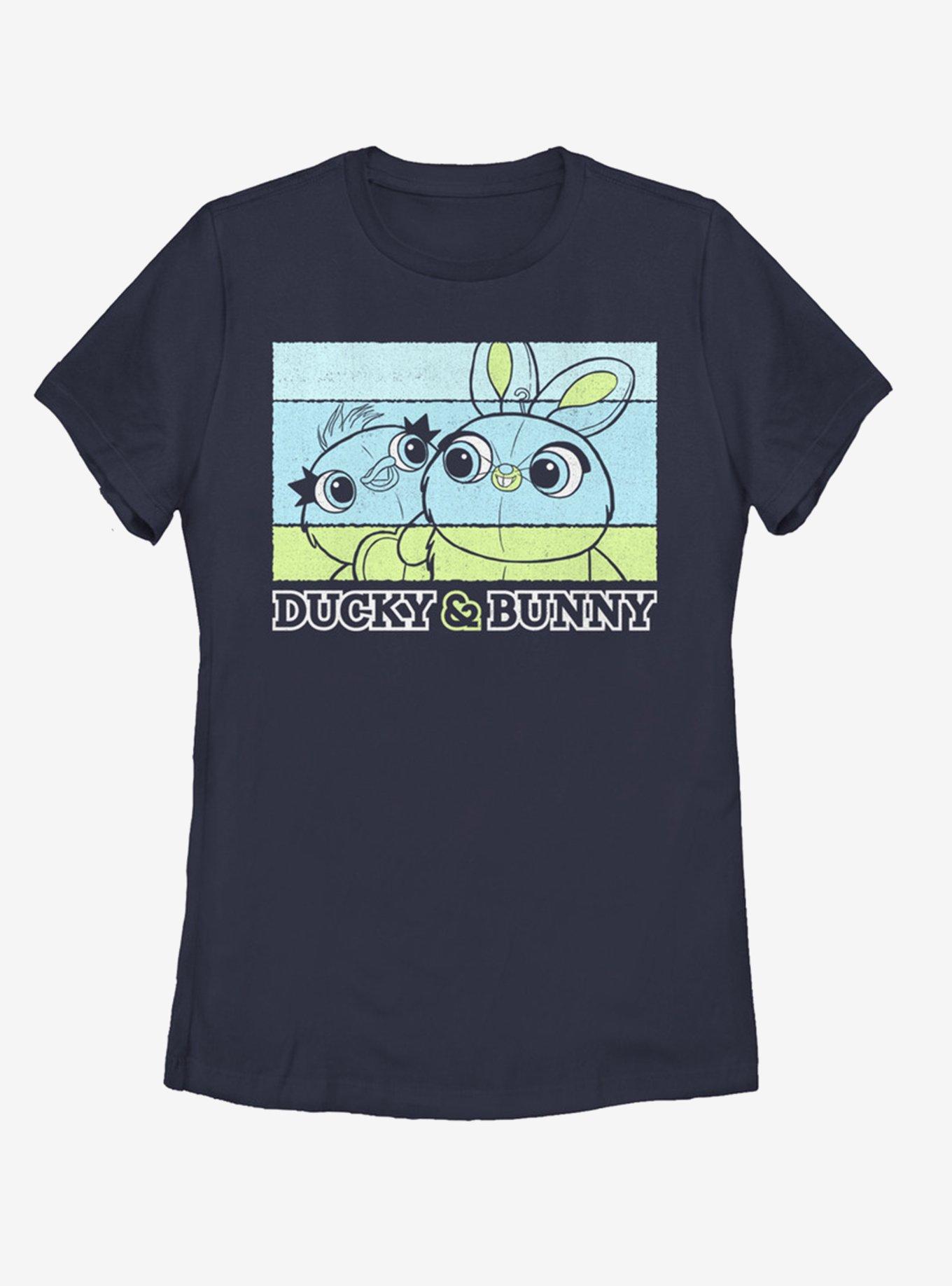 Disney Pixar Toy Story 4 Ducky And Bunny Womens T-Shirt - BLUE | BoxLunch