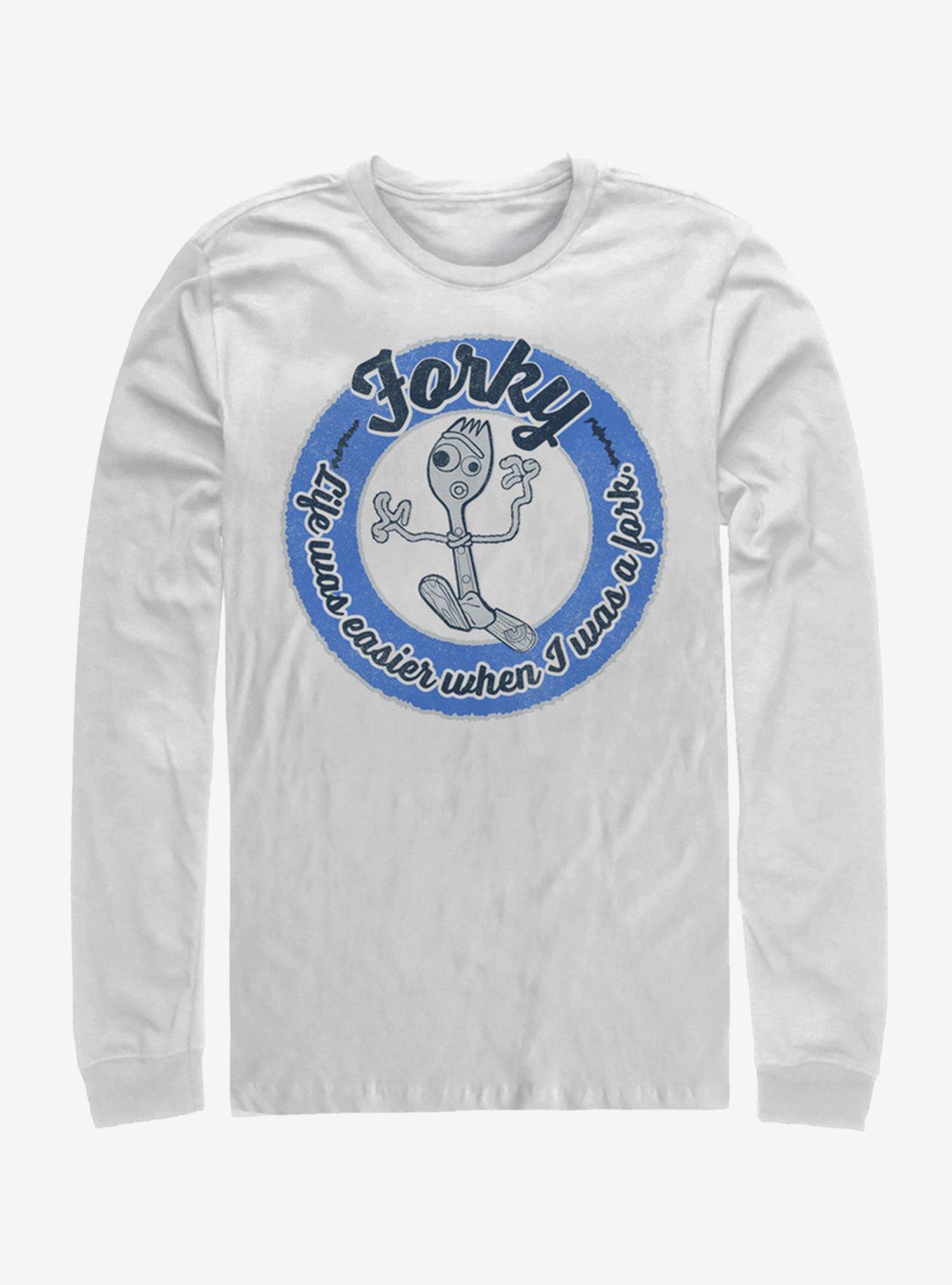 Disney Pixar Toy Story 4 Forky Life Was Easier Long-Sleeve T-Shirt, , hi-res
