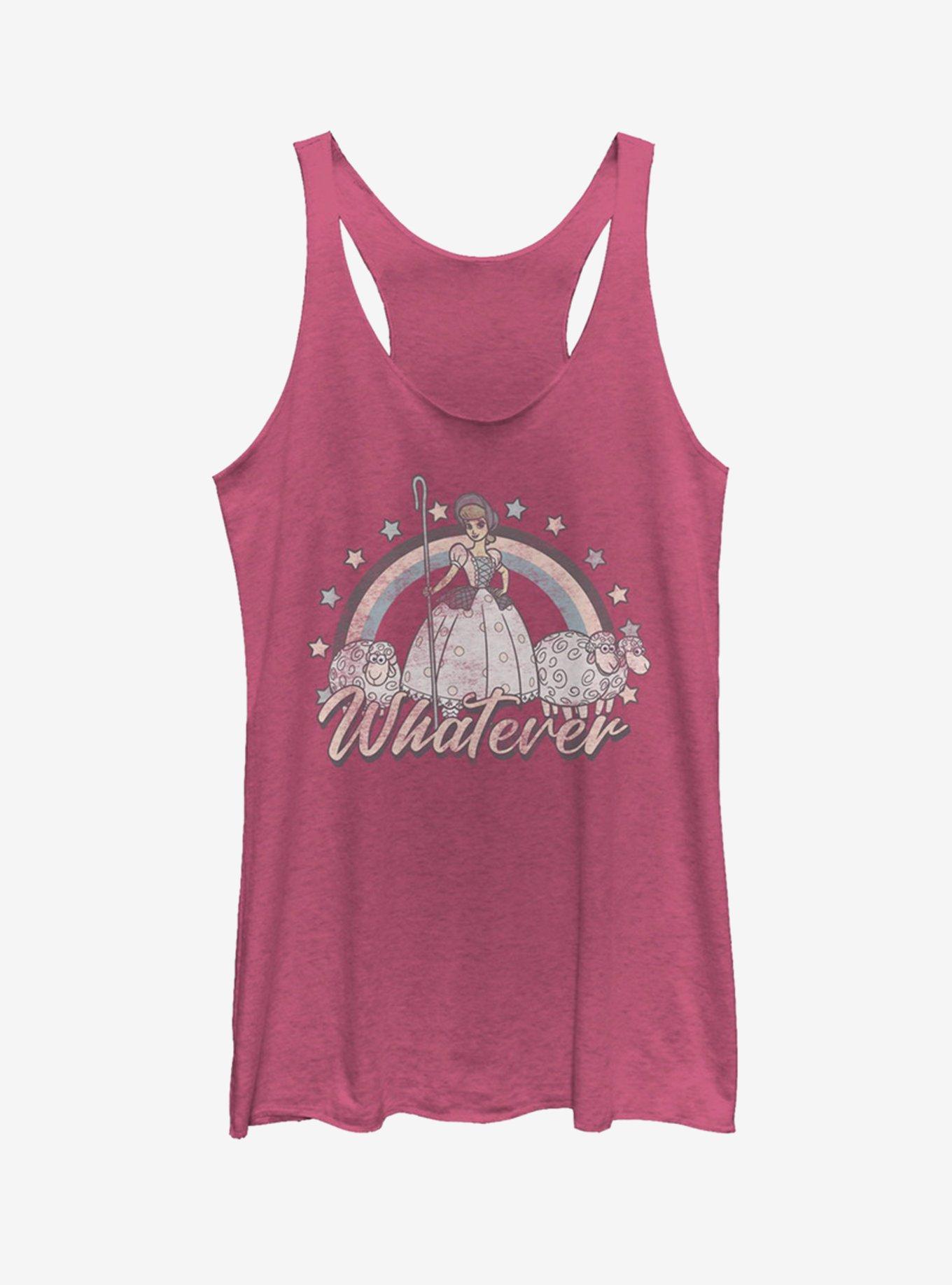 Disney Pixar Toy Story 4 Rain Bo Peep Whatever Womens Pink Tank Top, PINK HTR, hi-res