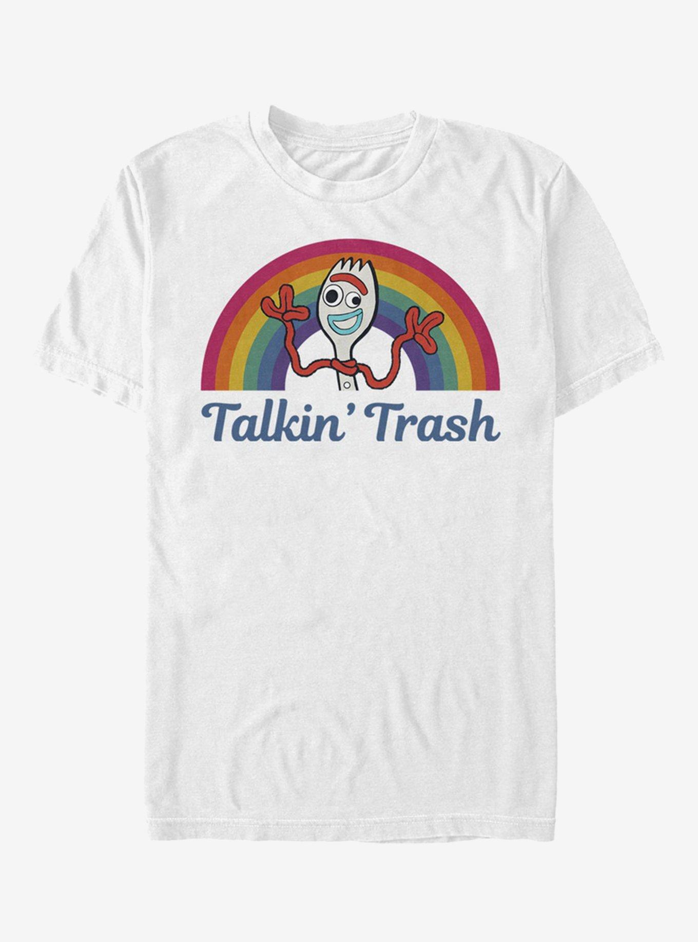 Disney Pixar Toy Story 4 Forky Talkin Trash White T-Shirt, , hi-res