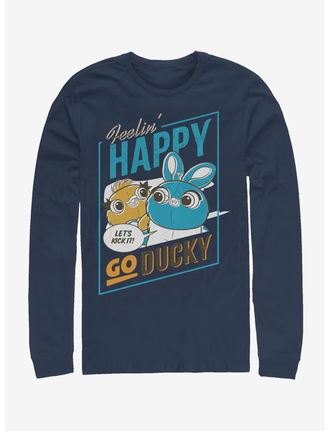 Disney Pixar Toy Story 4 Happy Go Ducky Long-Sleeve T-Shirt, NAVY, hi-res