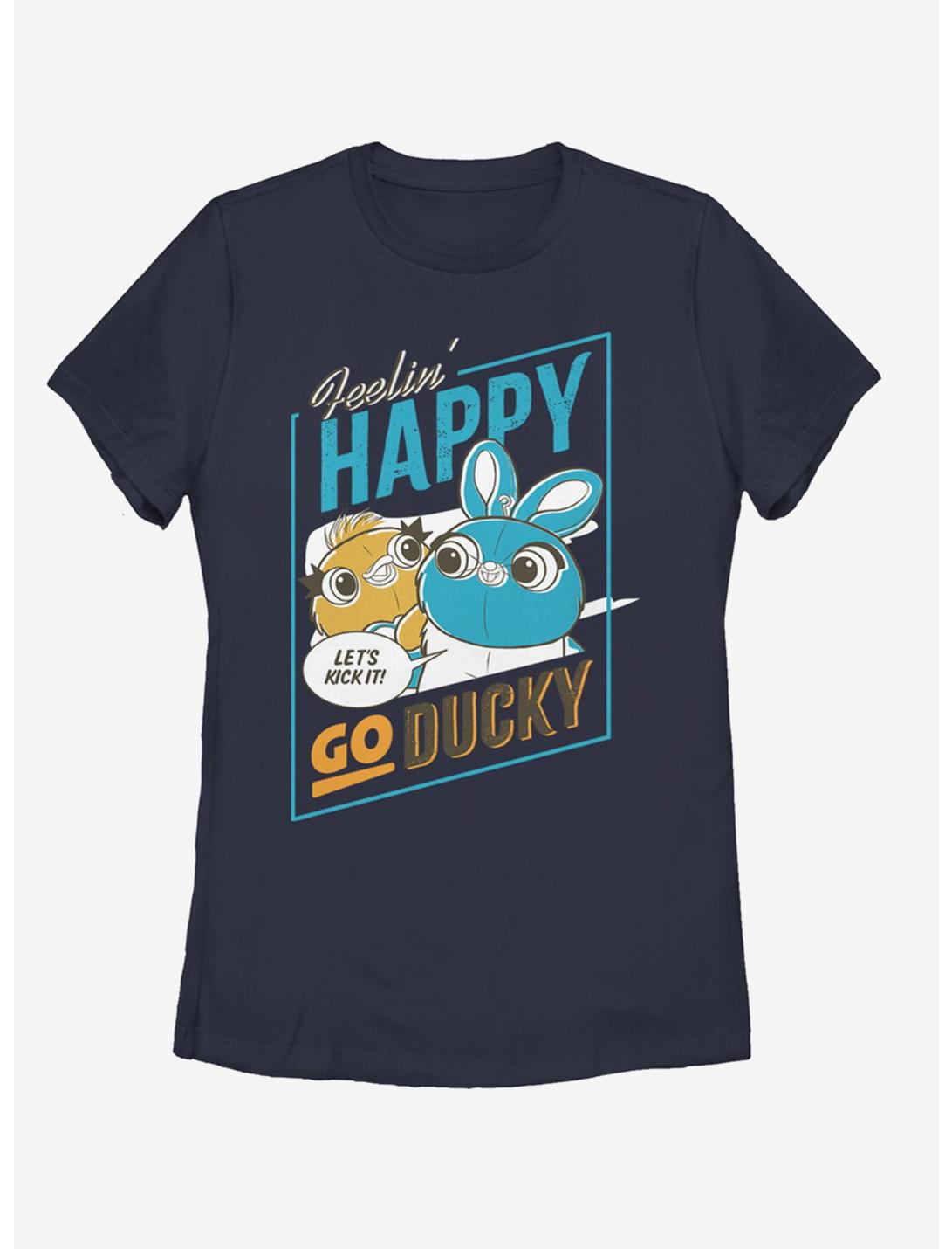 Disney Pixar Toy Story 4 Happy Go Ducky Womens T-Shirt, NAVY, hi-res