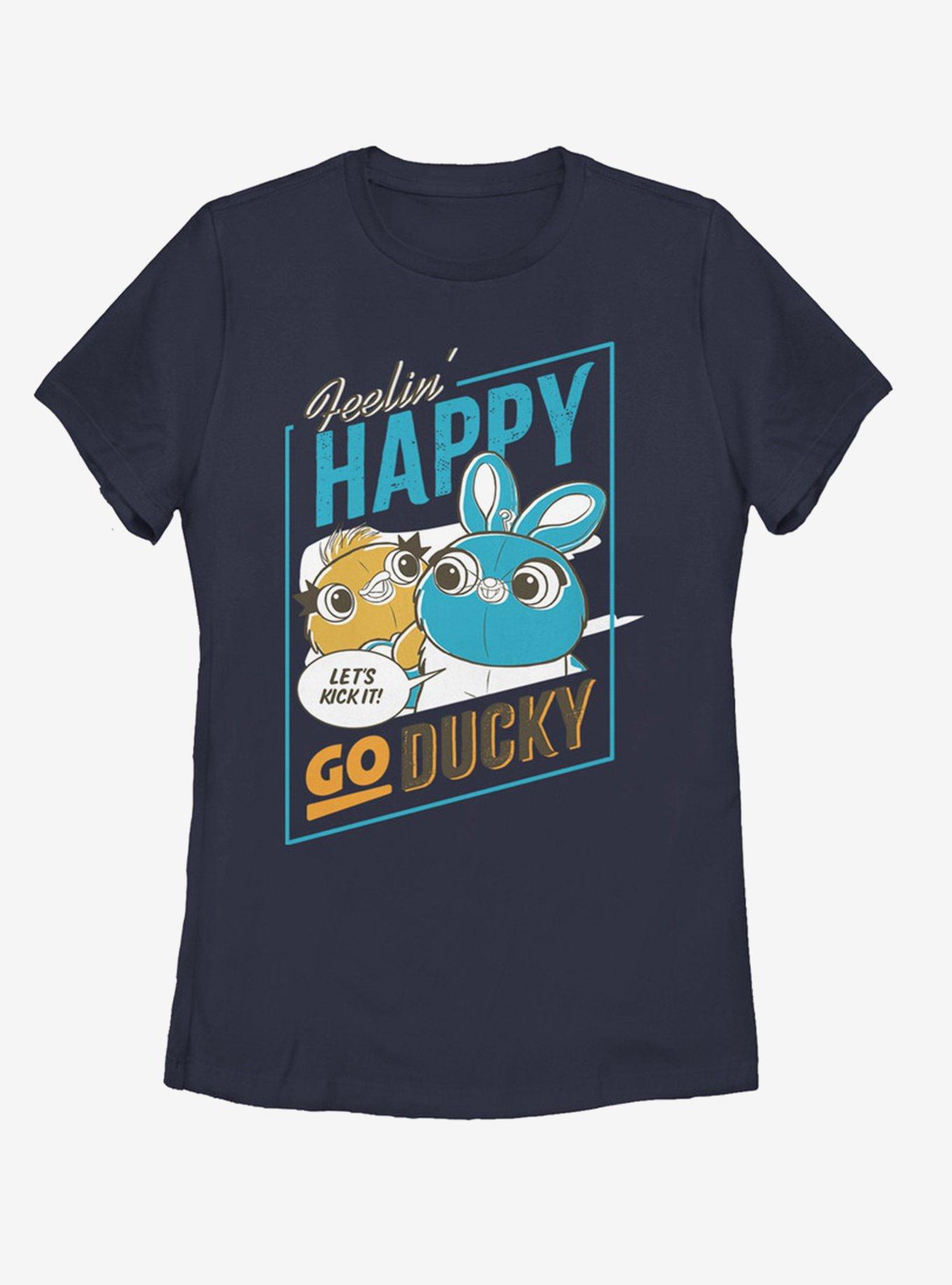 Disney Pixar Toy Story 4 Happy Go Ducky Womens T-Shirt, NAVY, hi-res