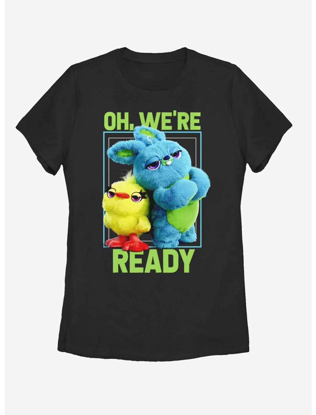 Disney Pixar Toy Story 4 Ducky Bunny Ready Womens T-Shirt, BLACK, hi-res