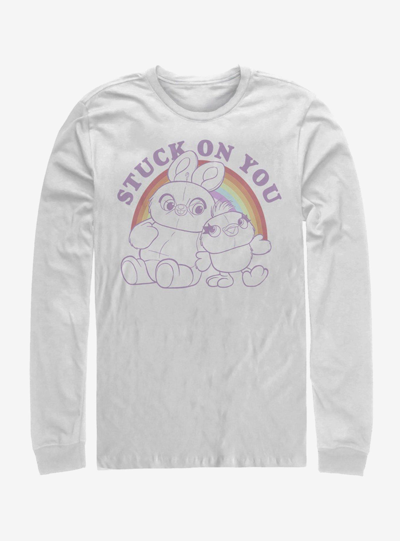 Disney Pixar Toy Story 4 Ducky Bunny Rainbow Pals Long-Sleeve T-Shirt, WHITE, hi-res