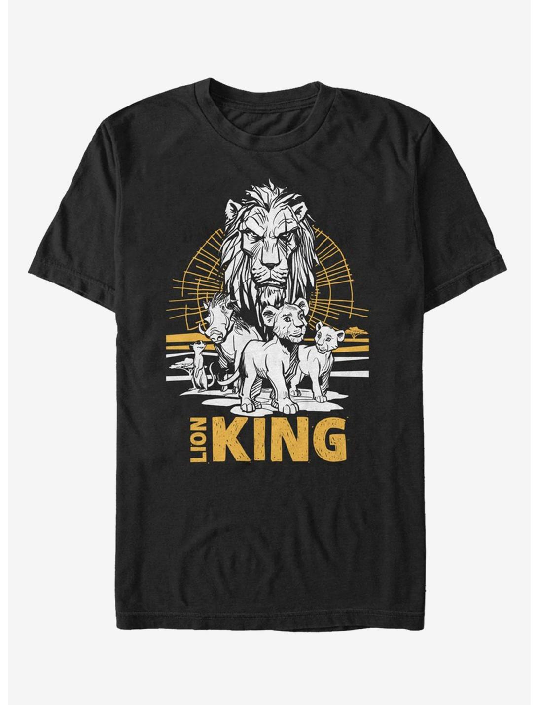 Disney The Lion King 2019 Lion King Group T-Shirt, BLACK, hi-res