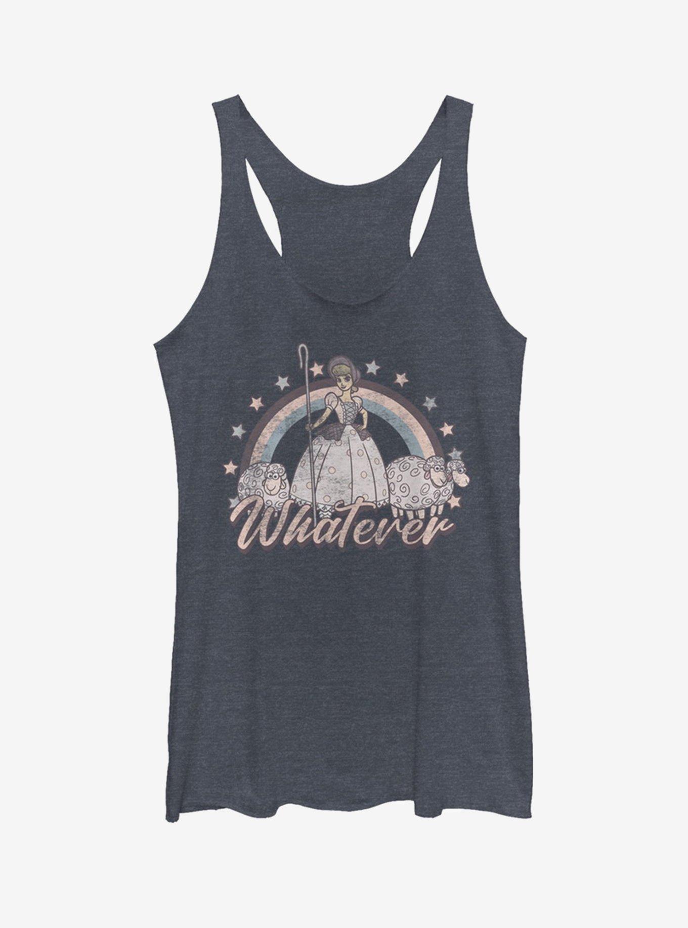 Disney Pixar Toy Story 4 Rain Bo Peep Whatever Womens Navy Tank Top, NAVY HTR, hi-res