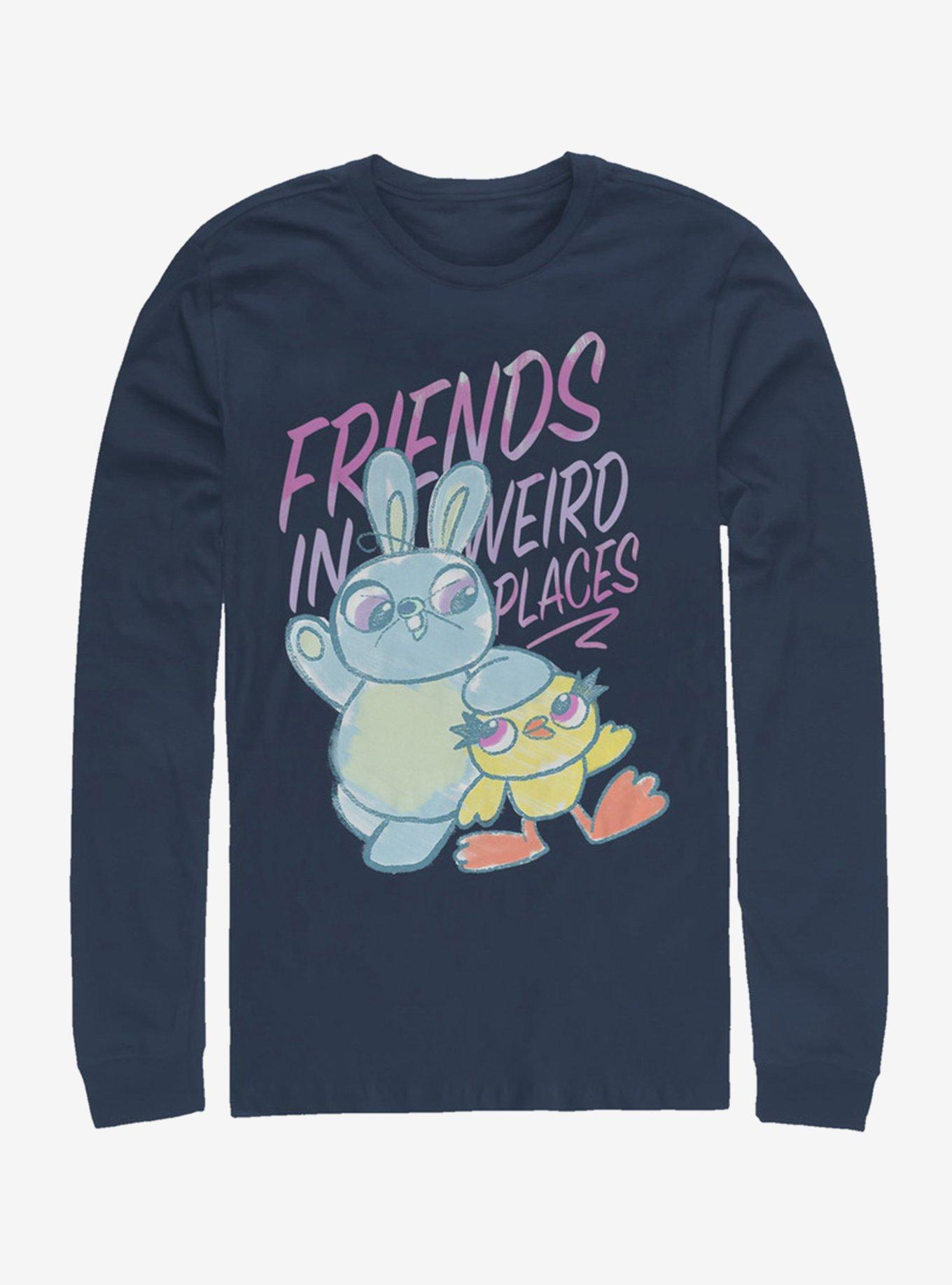 Disney Pixar Toy Story 4 Ducky Bunny Friends Sketch Long-Sleeve T-Shirt, , hi-res
