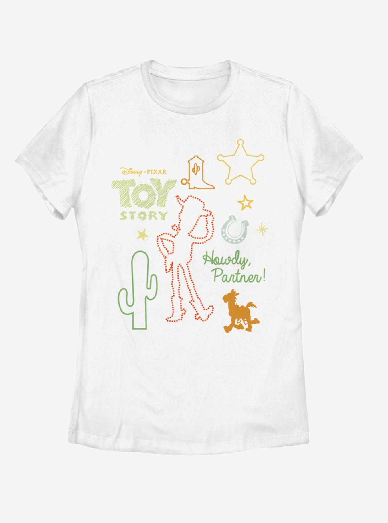 Disney Pixar Toy Story 4 Woody Folk Story Womens T-Shirt, , hi-res