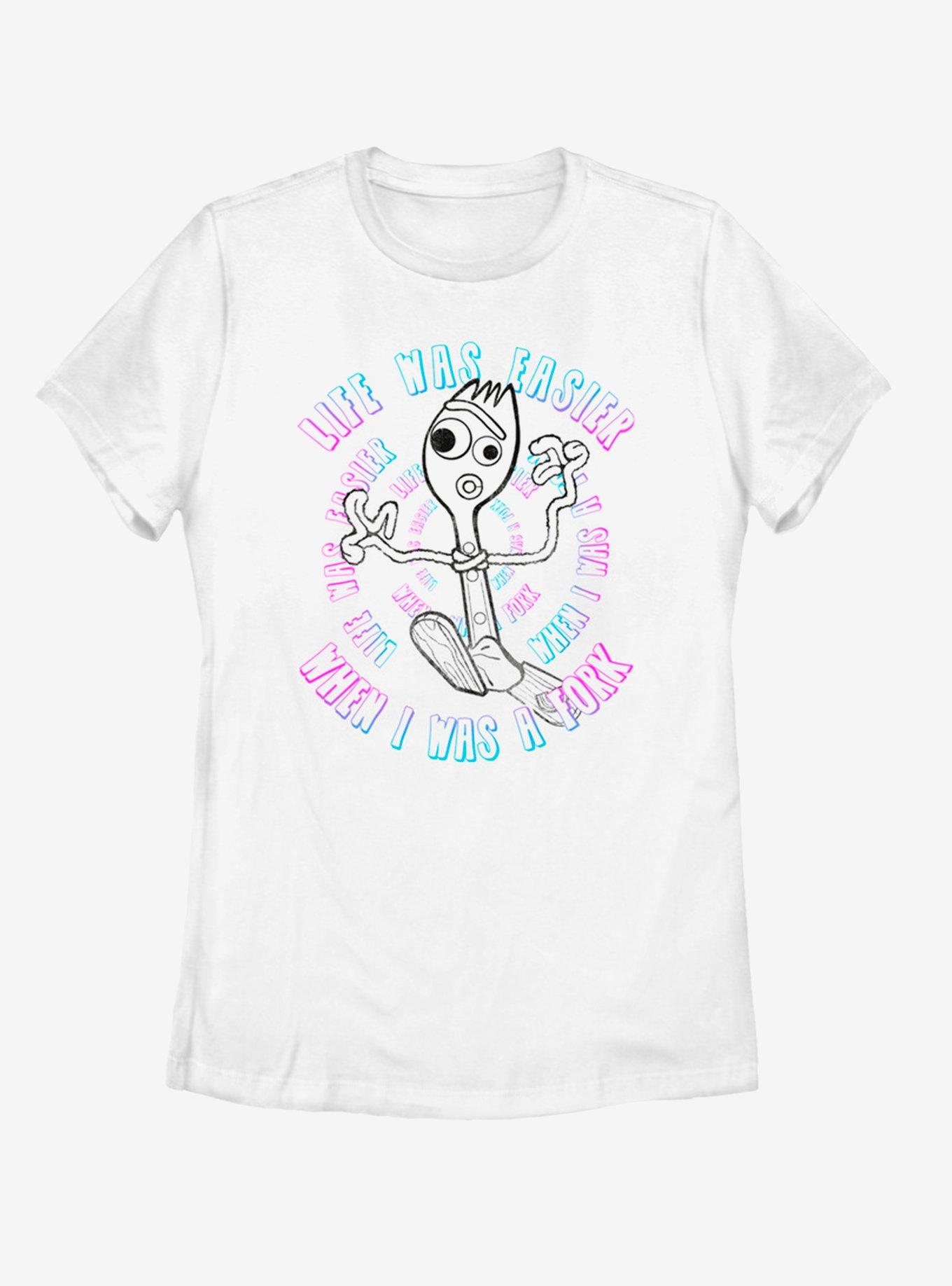 Disney Pixar Toy Story 4 Forky Stay Weird Womens T-Shirt, WHITE, hi-res