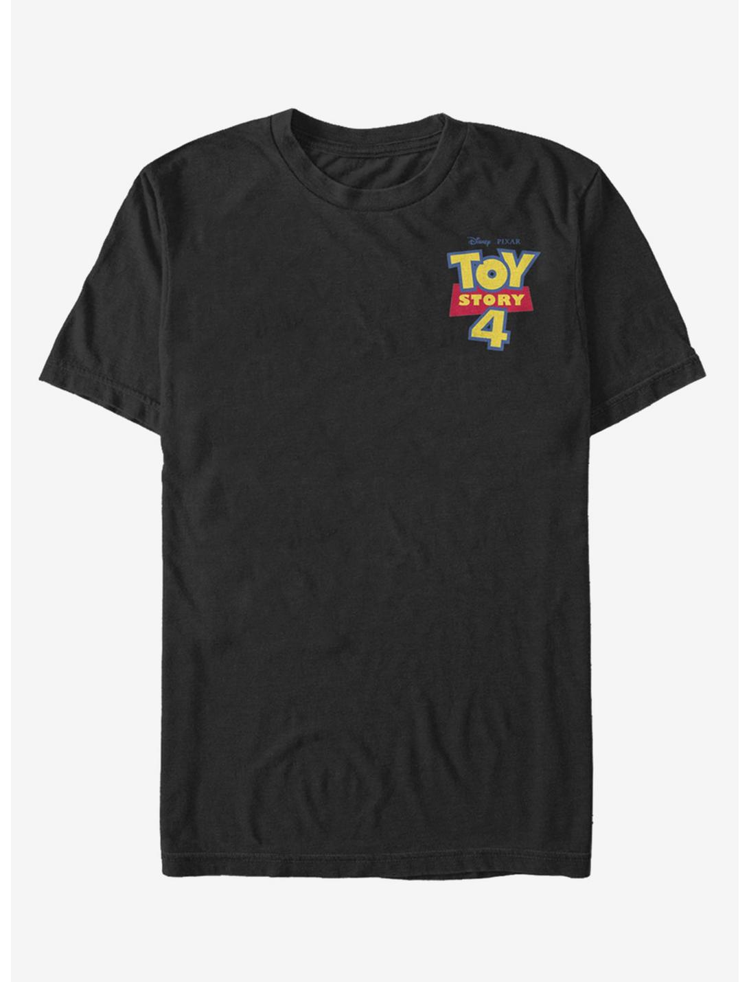 Disney Pixar Toy Story 4 Chest Color Logo Black T-Shirt, BLACK, hi-res
