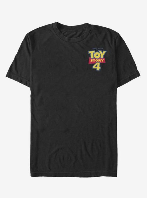 Disney Pixar Toy Story 4 Chest Color Logo Black T-Shirt - BLACK | BoxLunch