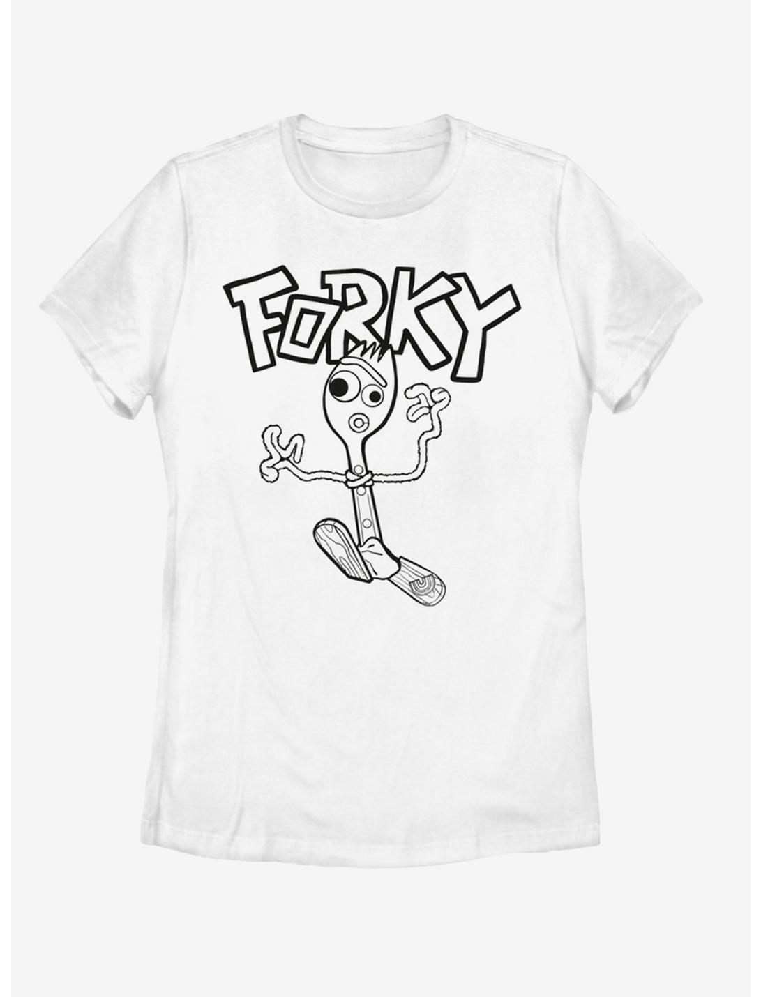 Disney Pixar Toy Story 4 Doodle Forky Womens T-Shirt, WHITE, hi-res