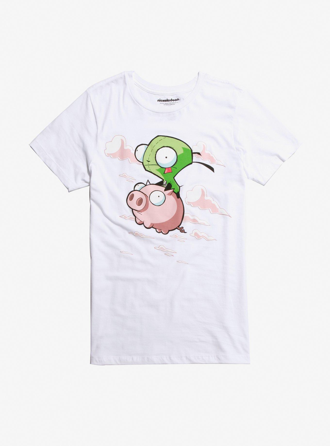 Invader Zim GIR Riding Pig T-Shirt, MULTI, hi-res