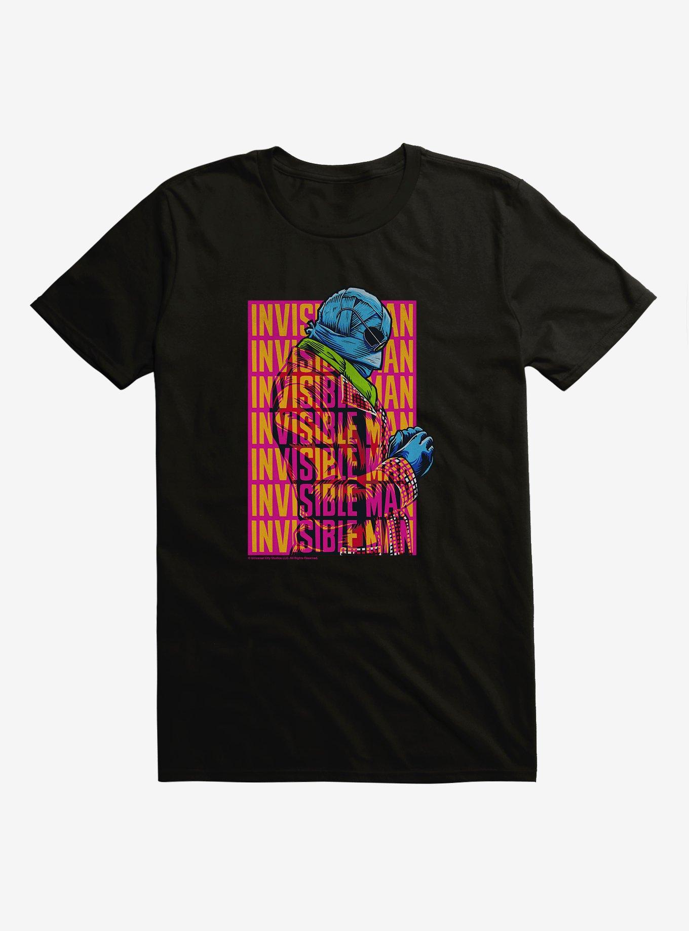 The Invisible Man Lettering T-Shirt, BLACK, hi-res