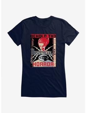 The Bride of Frankenstein Unspeakable Horror Girls T-Shirt, NAVY, hi-res
