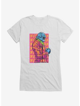 The Invisible Man Lettering Girls T-Shirt, WHITE, hi-res