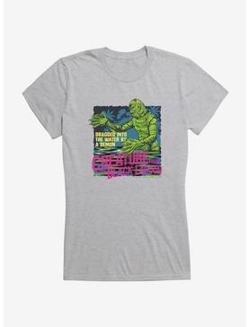 Creature From The Black Lagoon Dragged Into The Water By A Demon Girls T-Shirt, HEATHER, hi-res