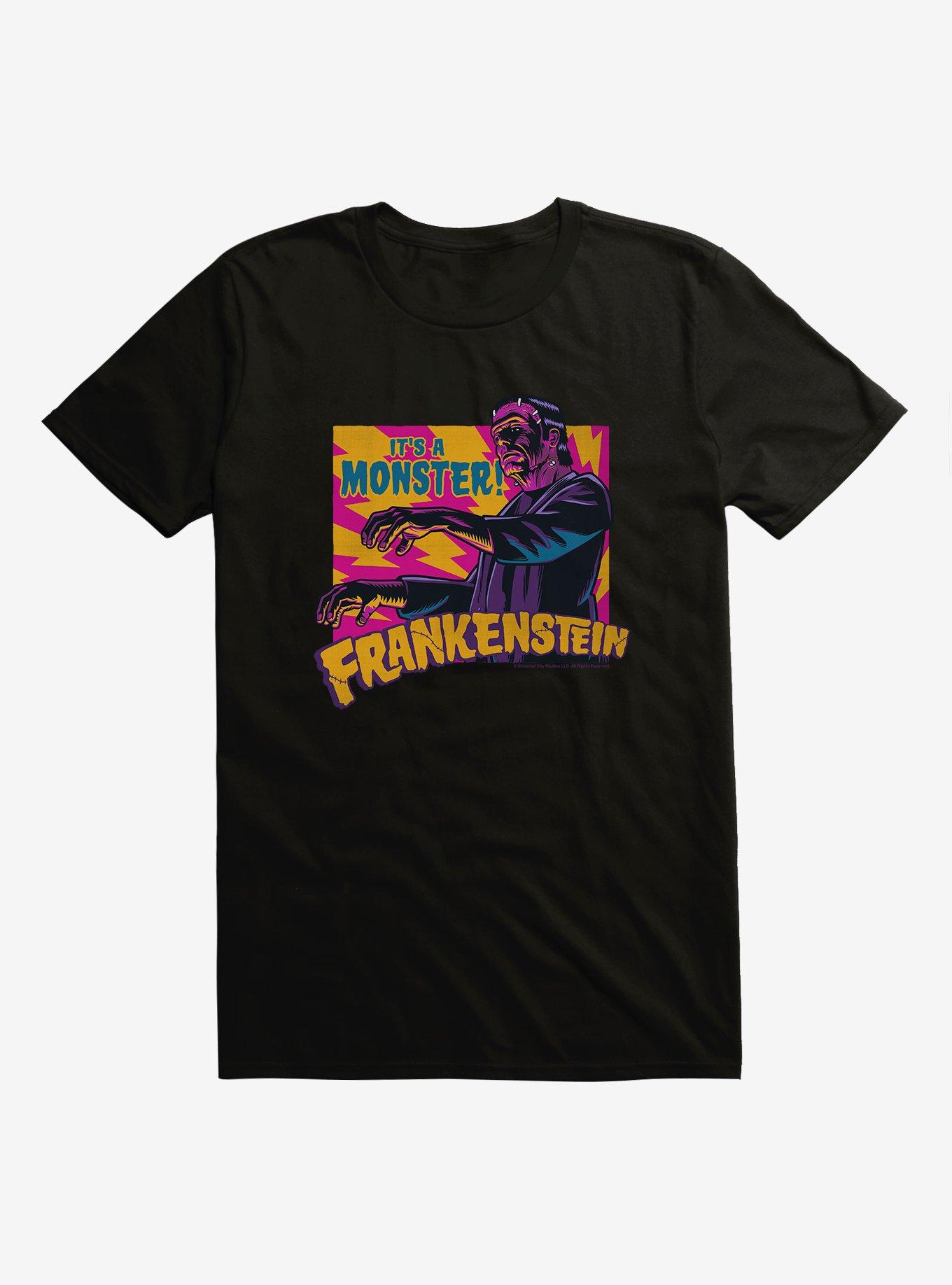 Frankenstein It's A Monster T-Shirt, BLACK, hi-res