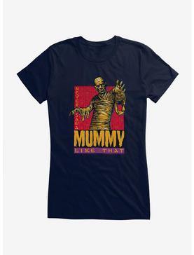 Mummy Never Saw A Mummy Like That Girls T-Shirt, NAVY, hi-res