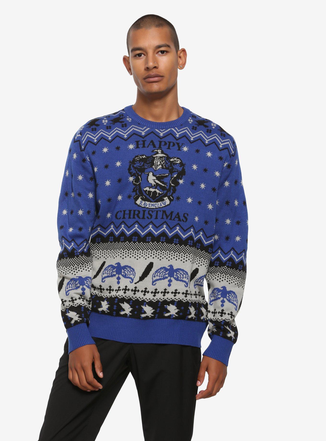 Harry potter christmas sweater ravenclaw sale