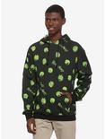 Rick And Morty Green Faces Hoodie, GREEN, hi-res