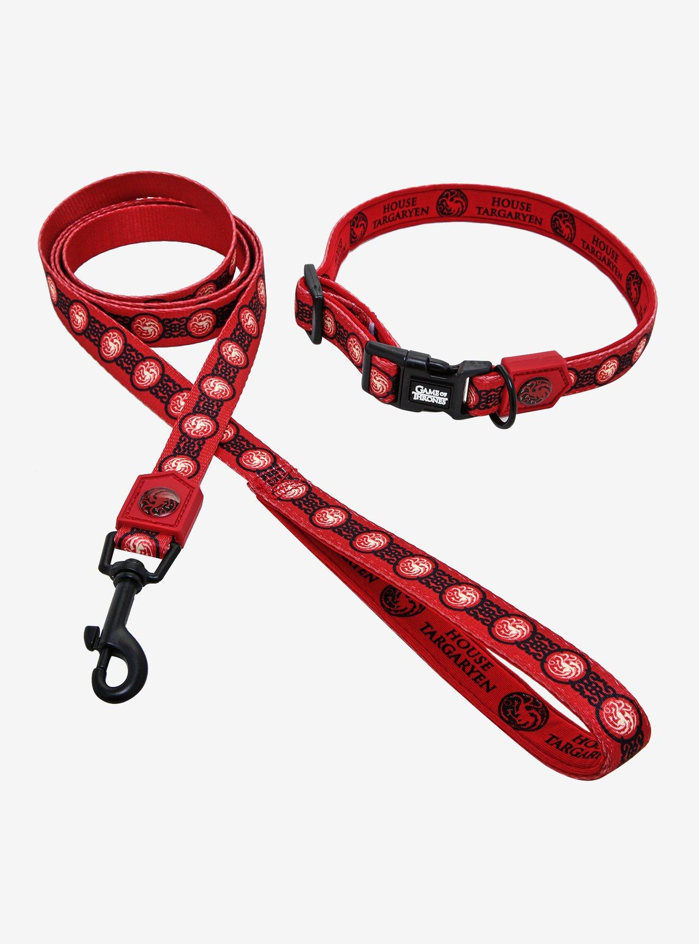Game Of Thrones Targaryen Pet Collar Leash Set Hot Topic