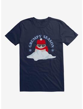 Grumpy Cat Winter Grumpy Season T-Shirt, MIDNIGHT NAVY, hi-res