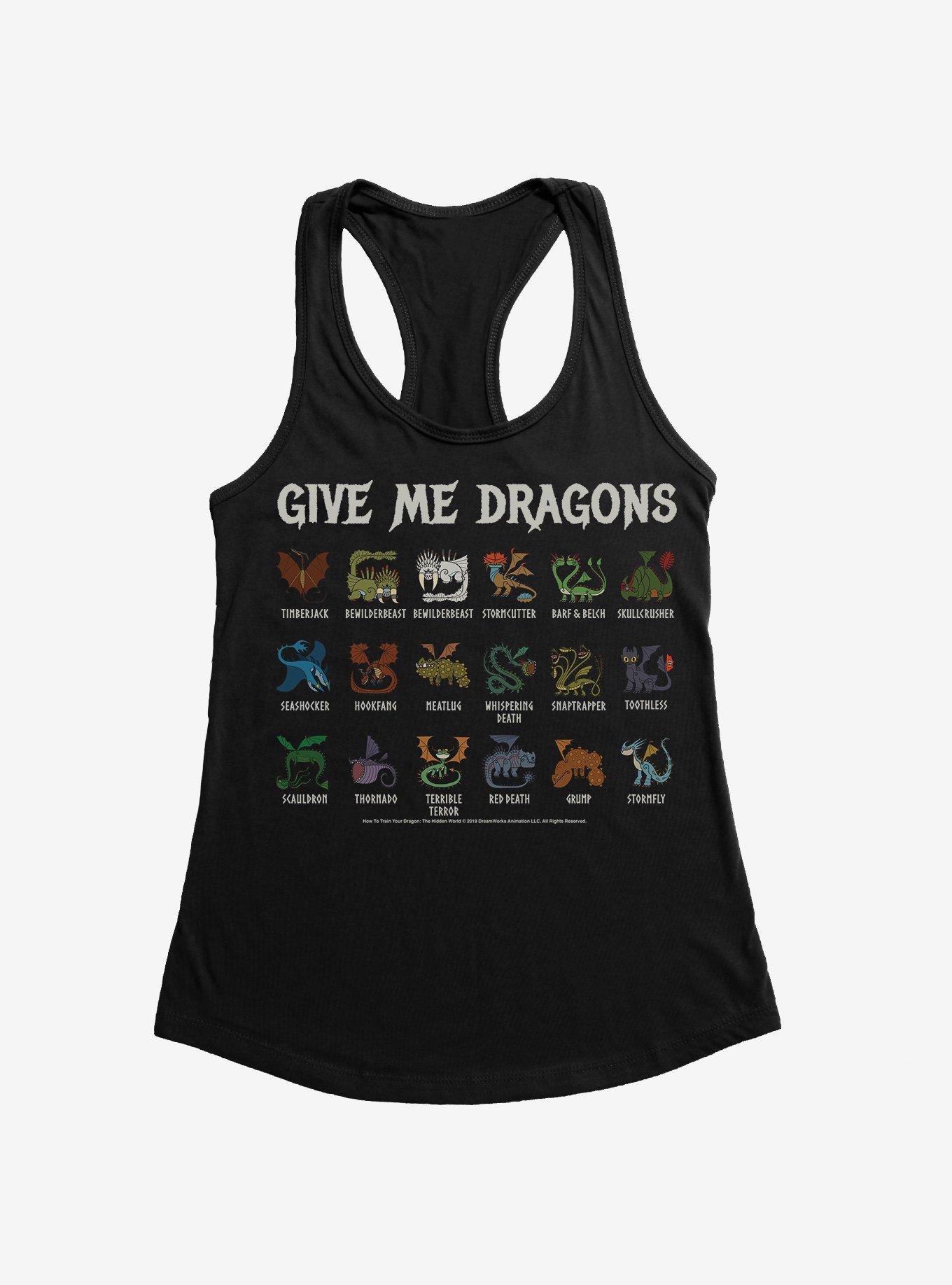 How To Train Your Dragon Give Me Dragons List Girls Tank