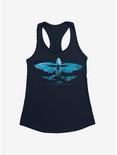 How To Train Your Dragon Flying Dragon Outline Girls Tank, MIDNIGHT NAVY, hi-res