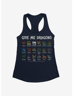 How To Train Your Dragon Give Me Dragons List Girls Tank , MIDNIGHT NAVY, hi-res