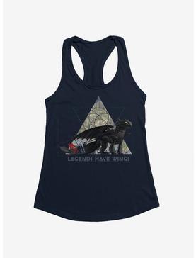 How To Train Your Dragon Legends Have Wings Girls Tank , MIDNIGHT NAVY, hi-res