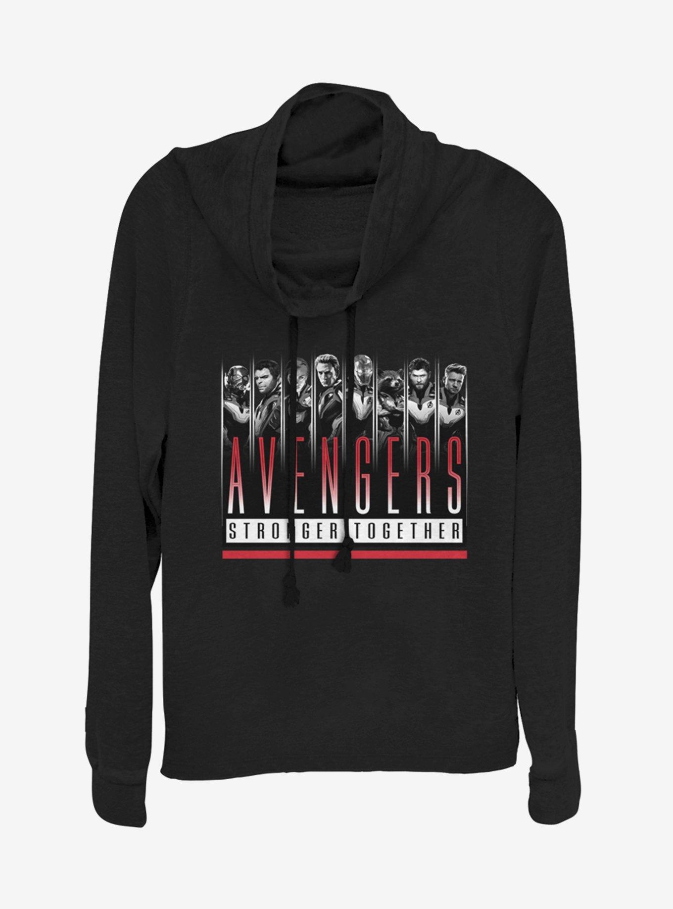 Marvel Avengers: Endgame Avengers Together Cowlneck Long-Sleeve Girls Top, , hi-res