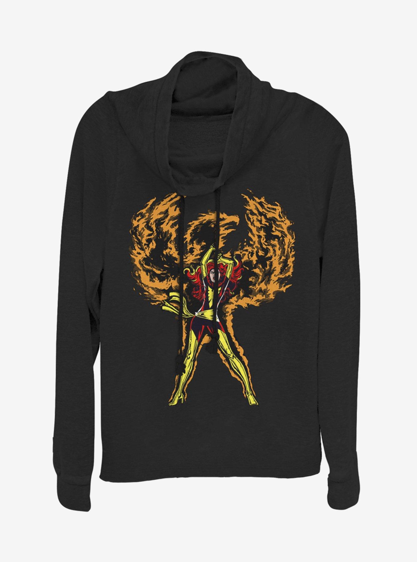 Marvel X-Men Phoenix Rises Cowlneck Long-Sleeve Girls Top, , hi-res