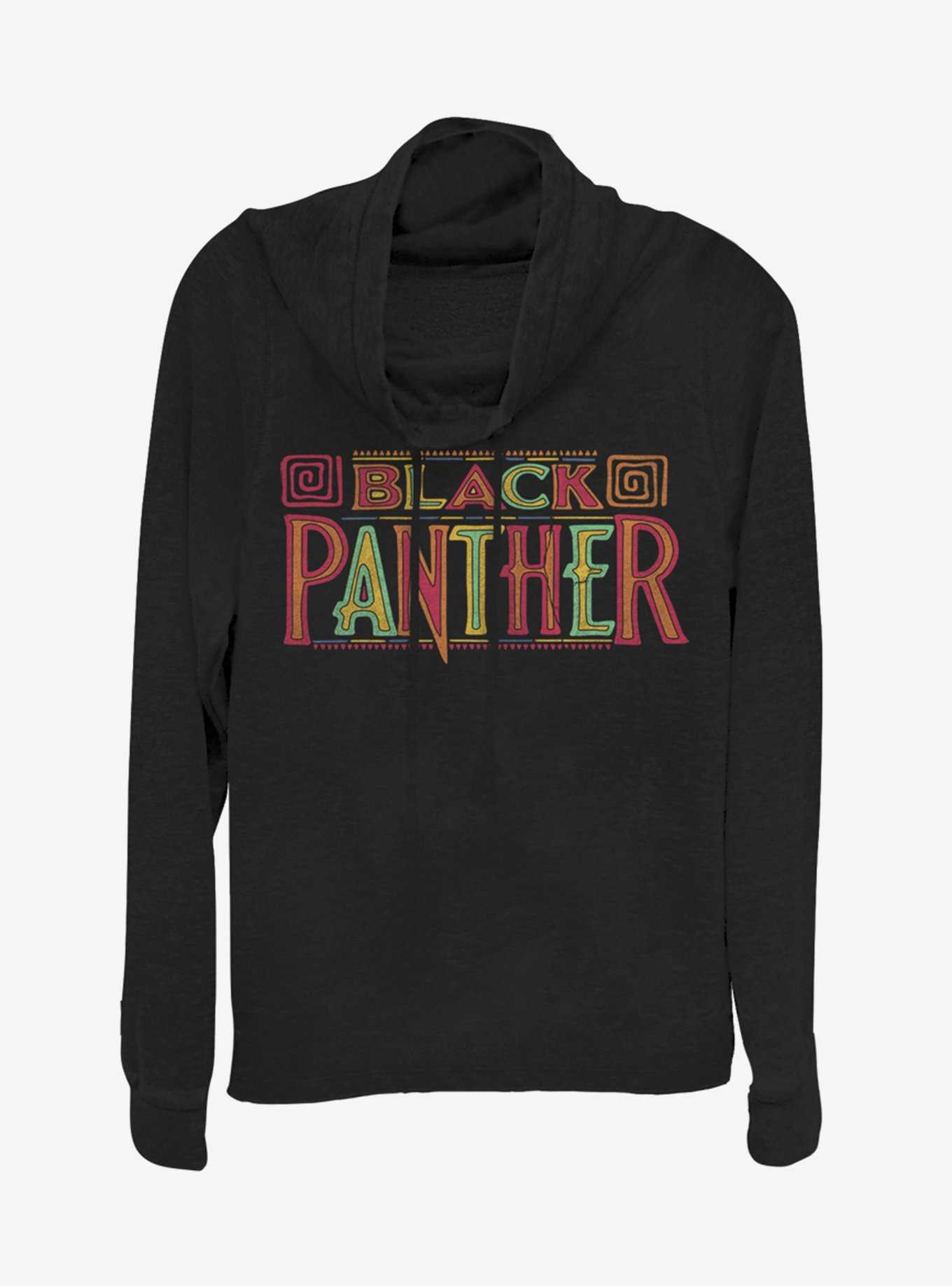Marvel Black Panther Home Town Logo Cowlneck Long-Sleeve Girls Top, , hi-res